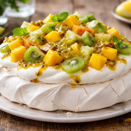 pavlova-meringue-fruits-exotiques-table