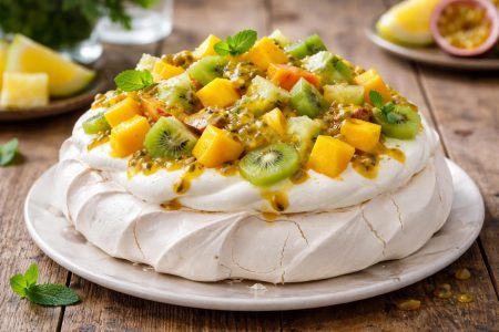 pavlova-meringue-fruits-exotiques-table
