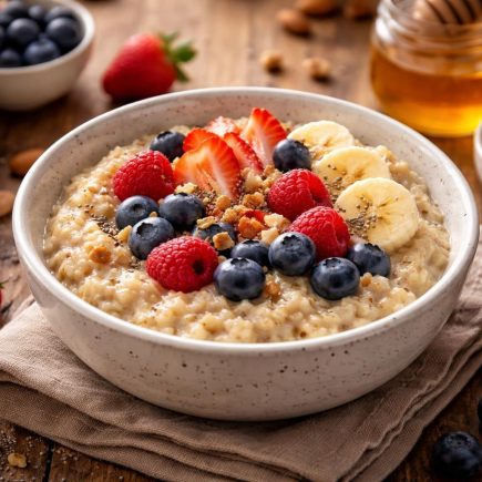 bol-flocons-avoine-fruits-table