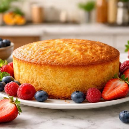 gateau-dore-fruits-frais-assiette