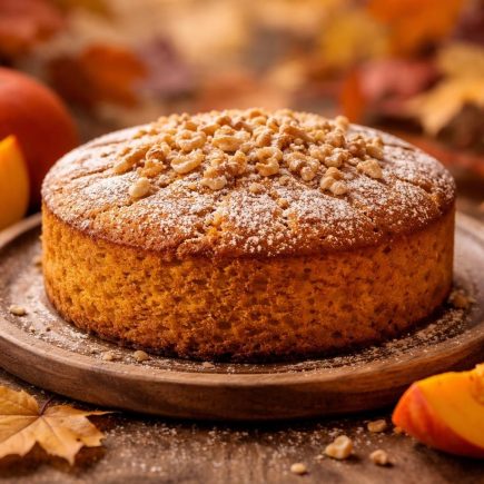 gateau-potimarron-assiette-bois-feuilles