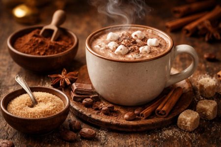 tasse-chocolat-chaud-table-bois