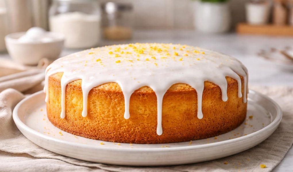 gateau-yaourt-assiette-blanche-cuisine