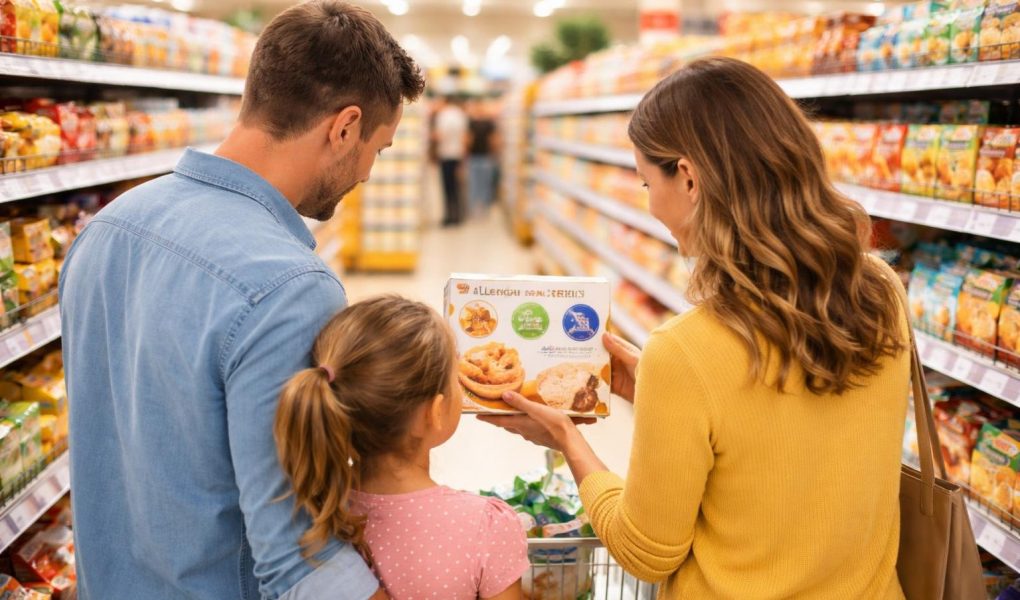 supermarche-famille-rayons-produits-alimentaires