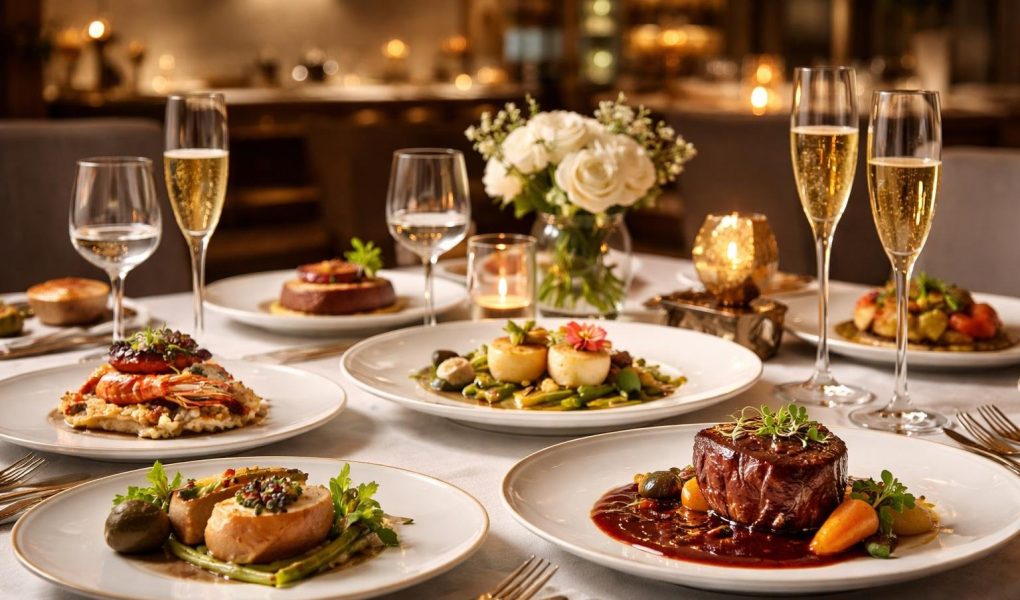 table-plats-gastronomiques-cuisine-moderne