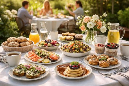 table-brunch-exterieur-plats-gourmands