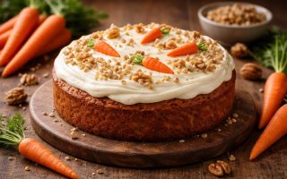gateau-carotte-glacage-table-bois