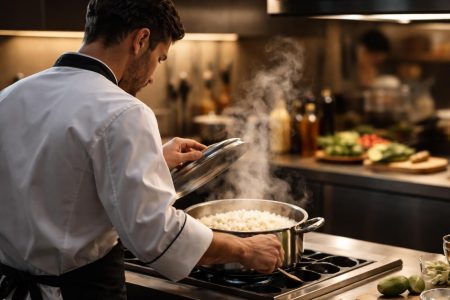 cuisinier-vapeur-riz-sushi-cuisine-moderne