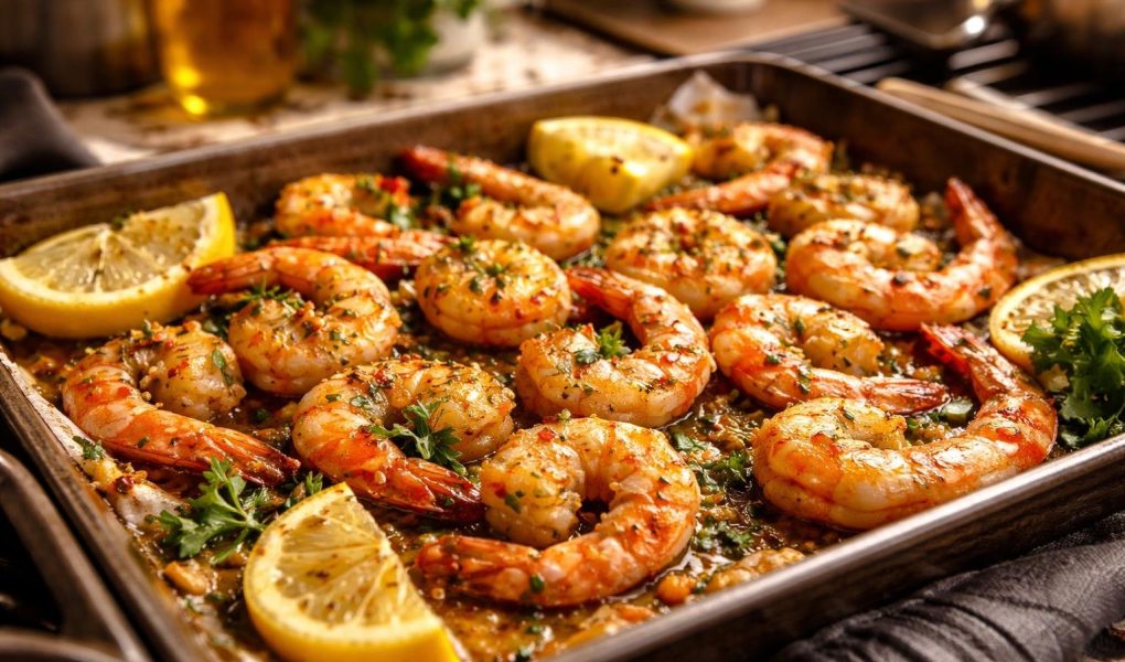 crevettes-dorees-citron-herbes-epices