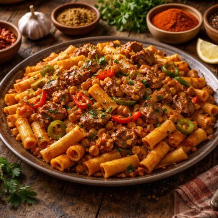table-bois-makrouna-tunisienne-epices